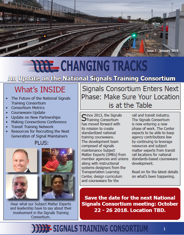 Changing Tracks: An Update on the National Signals Training Consortium Preview Image